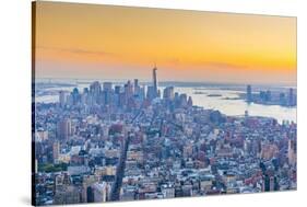 Manhattan, Lower Manhattan and Downtown, World Trade Center, Freedom Tower, New York-Alan Copson-Stretched Canvas