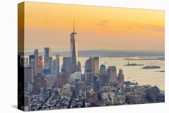 Manhattan, Lower Manhattan and Downtown, World Trade Center-Alan Copson-Stretched Canvas