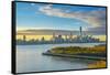 Manhattan, Lower Manhattan and World Trade Center-Alan Copson-Framed Stretched Canvas