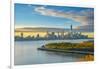 Manhattan, Lower Manhattan and World Trade Center-Alan Copson-Framed Photographic Print