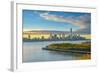 Manhattan, Lower Manhattan and World Trade Center-Alan Copson-Framed Photographic Print