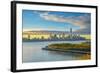 Manhattan, Lower Manhattan and World Trade Center-Alan Copson-Framed Photographic Print