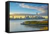 Manhattan, Lower Manhattan and World Trade Center-Alan Copson-Framed Stretched Canvas