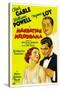 Manhattan Melodrama, William Powell, Myrna Loy, Clark Gable, 1934-null-Stretched Canvas