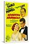Manhattan Melodrama, William Powell, Myrna Loy, Clark Gable, 1934-null-Stretched Canvas