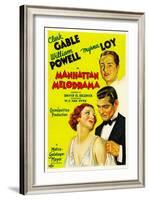 Manhattan Melodrama, William Powell, Myrna Loy, Clark Gable, 1934-null-Framed Art Print