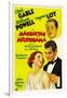 Manhattan Melodrama, William Powell, Myrna Loy, Clark Gable, 1934-null-Framed Art Print