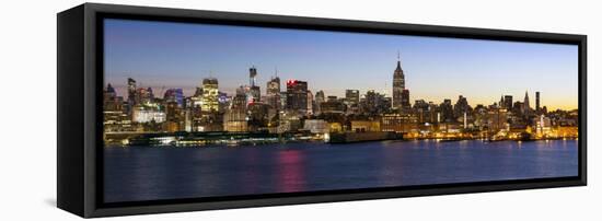 Manhattan, Midtown Manhattan across the Hudson River, New York, United States of America-Gavin Hellier-Framed Stretched Canvas