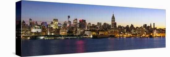 Manhattan, Midtown Manhattan across the Hudson River, New York, United States of America-Gavin Hellier-Stretched Canvas
