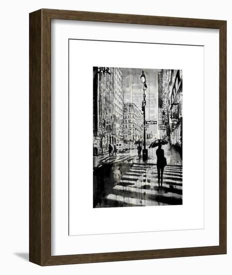 Manhattan Moment-Loui Jover-Framed Giclee Print
