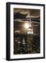 Manhattan, Moonrise over the Empire State Building-Gavin Hellier-Framed Premium Photographic Print