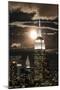 Manhattan, Moonrise over the Empire State Building-Gavin Hellier-Mounted Premium Photographic Print