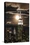 Manhattan, Moonrise over the Empire State Building-Gavin Hellier-Stretched Canvas