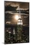 Manhattan, Moonrise over the Empire State Building-Gavin Hellier-Mounted Photographic Print