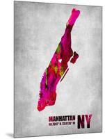 Manhattan New York-NaxArt-Mounted Art Print