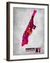 Manhattan New York-NaxArt-Framed Art Print