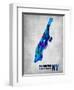 Manhattan New York-NaxArt-Framed Art Print