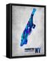 Manhattan New York-NaxArt-Framed Stretched Canvas