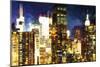 Manhattan Night II-Philippe Hugonnard-Mounted Giclee Print