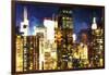 Manhattan Night II-Philippe Hugonnard-Framed Giclee Print