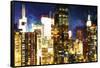 Manhattan Night II-Philippe Hugonnard-Framed Stretched Canvas