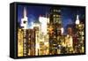 Manhattan Night II-Philippe Hugonnard-Framed Stretched Canvas