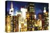 Manhattan Night II-Philippe Hugonnard-Stretched Canvas