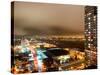 Manhattan Night Landscape with Fog-Philippe Hugonnard-Stretched Canvas