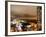 Manhattan Night Landscape with Fog-Philippe Hugonnard-Framed Photographic Print