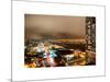 Manhattan Night Landscape with Fog-Philippe Hugonnard-Mounted Art Print