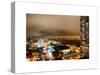 Manhattan Night Landscape with Fog-Philippe Hugonnard-Stretched Canvas