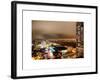 Manhattan Night Landscape with Fog-Philippe Hugonnard-Framed Art Print