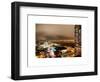 Manhattan Night Landscape with Fog-Philippe Hugonnard-Framed Art Print