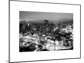 Manhattan Night Landscape with Fog-Philippe Hugonnard-Mounted Art Print