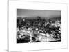 Manhattan Night Landscape with Fog-Philippe Hugonnard-Stretched Canvas