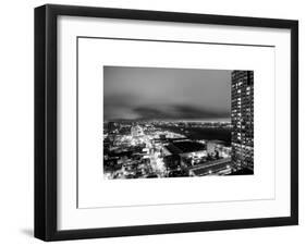 Manhattan Night Landscape with Fog-Philippe Hugonnard-Framed Art Print