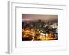 Manhattan Night Landscape with Fog-Philippe Hugonnard-Framed Art Print