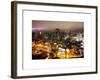 Manhattan Night Landscape with Fog-Philippe Hugonnard-Framed Art Print