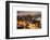 Manhattan Night Landscape with Fog-Philippe Hugonnard-Framed Art Print