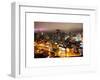 Manhattan Night Landscape with Fog-Philippe Hugonnard-Framed Art Print