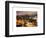 Manhattan Night Landscape with Fog-Philippe Hugonnard-Framed Art Print