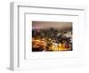 Manhattan Night Landscape with Fog-Philippe Hugonnard-Framed Art Print