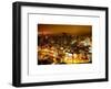 Manhattan Night Landscape with Fog-Philippe Hugonnard-Framed Art Print