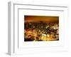 Manhattan Night Landscape with Fog-Philippe Hugonnard-Framed Art Print