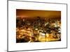 Manhattan Night Landscape with Fog-Philippe Hugonnard-Mounted Art Print