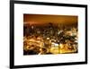 Manhattan Night Landscape with Fog-Philippe Hugonnard-Framed Art Print