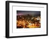 Manhattan Night Landscape with Fog-Philippe Hugonnard-Framed Art Print