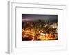 Manhattan Night Landscape with Fog-Philippe Hugonnard-Framed Art Print