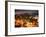 Manhattan Night Landscape with Fog-Philippe Hugonnard-Framed Art Print