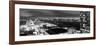 Manhattan Night Panoramic Landscape with Fog-Philippe Hugonnard-Framed Photographic Print